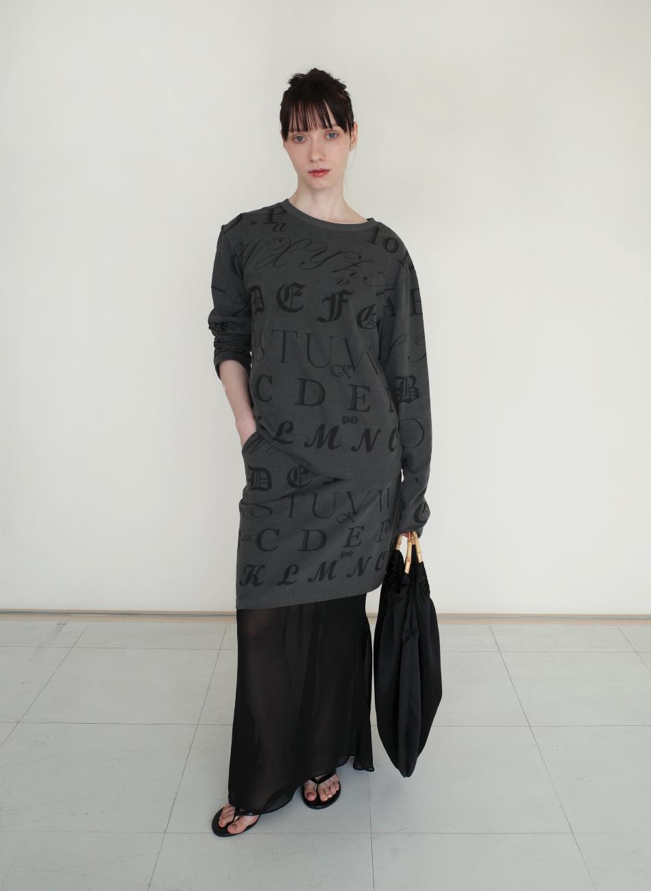 Di Pablo Initial T-Shirt Charcoal