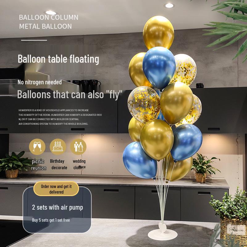 Floating Balloon Stand for Weddings and Birthdays: Room Decoration and Party Pillar.