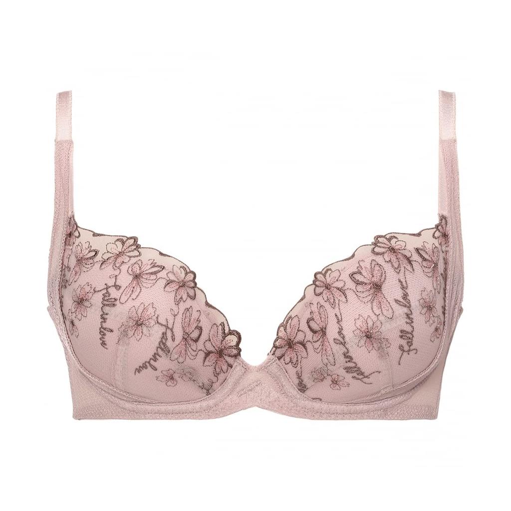 AMOSTYLE BY Triumph Charming Glamor Slimline Beautiful Flower M021 Bra, Collection, Women's, (Violet)