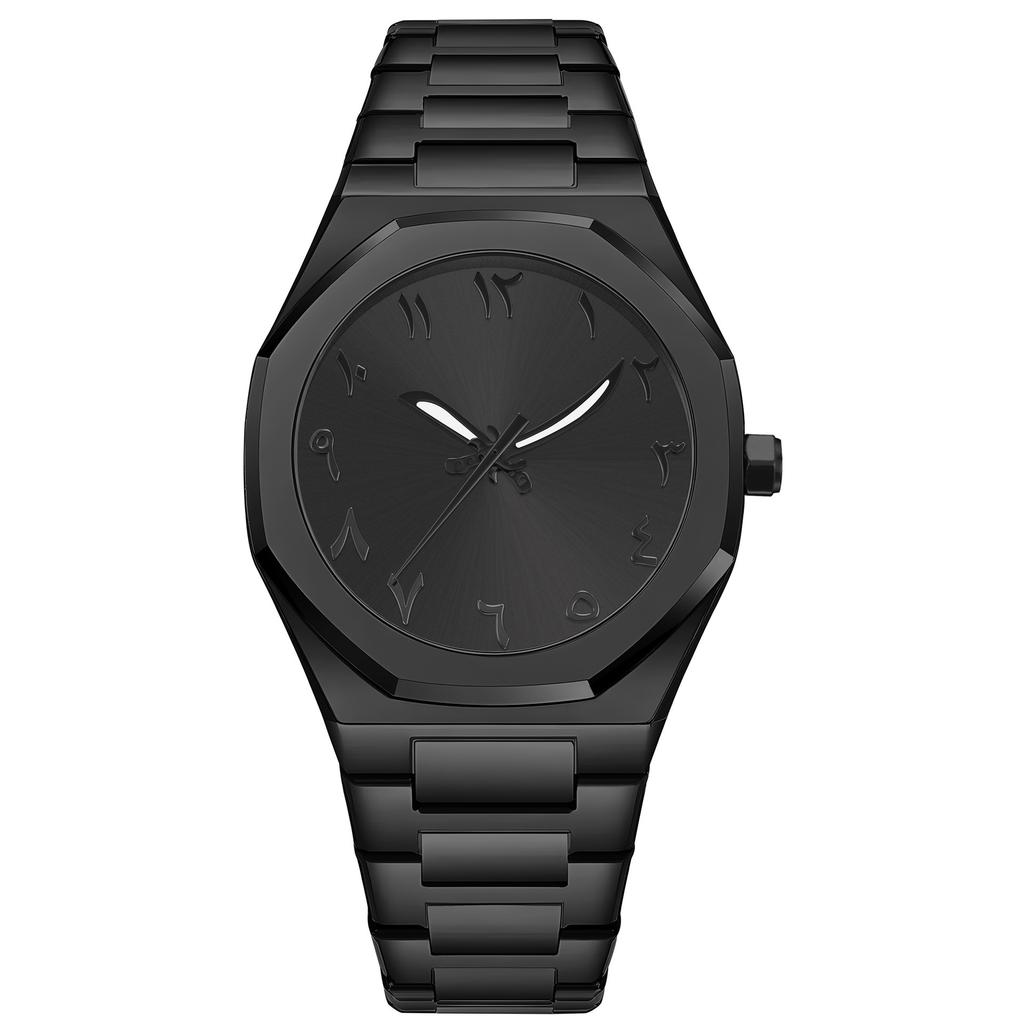 Fashion Versatile Watch Ultra-thin Men's Watch Steel Belt Quartz Watch