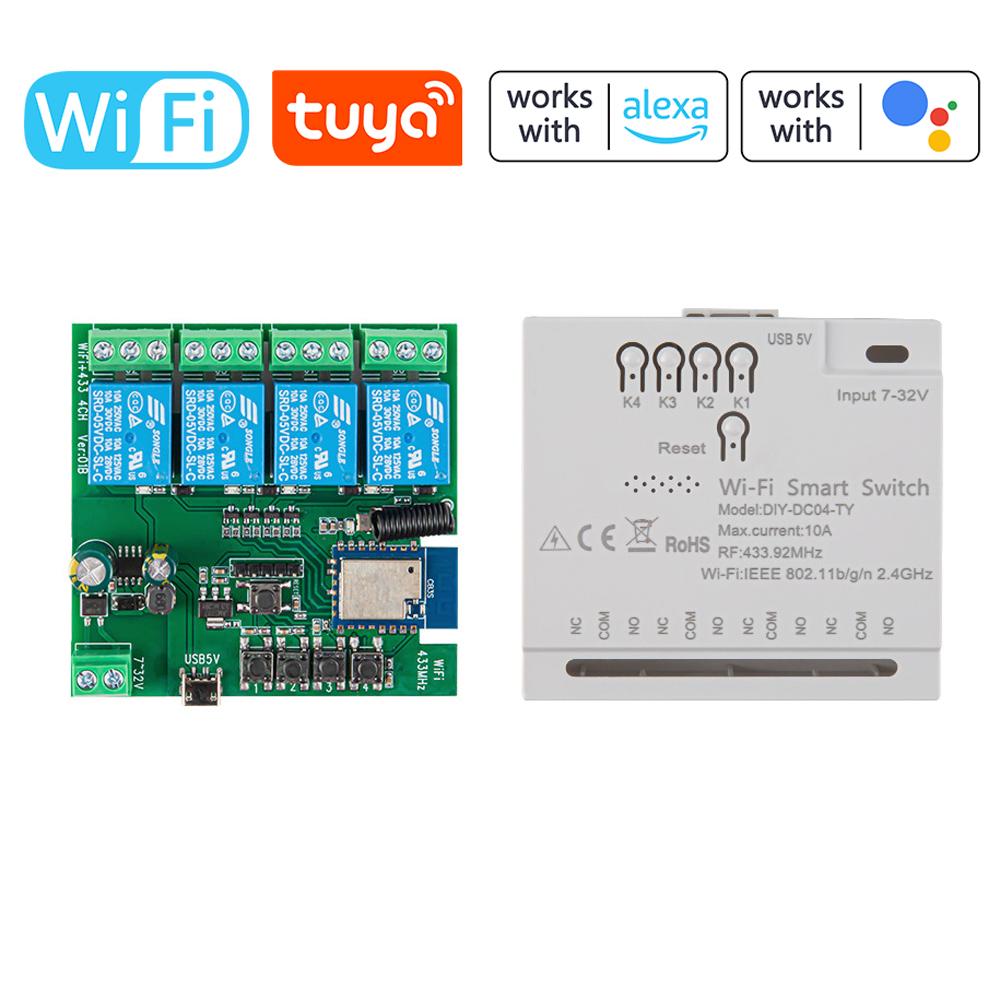 Tuya Wifi RF Ev Elektrikli Alet 5V 12 V Kesici Açma-Kapama Kontrol Modülü Yönlendirme