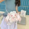 Cute Rabbit Hairy Handmade Lolita Backpack New Girly Heart Sweet Shoulder Backpack Gift