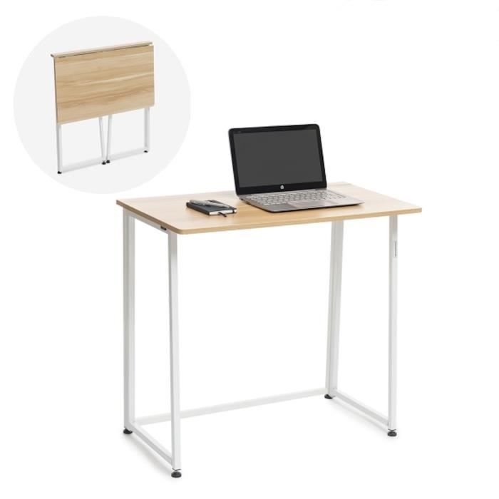 MODEZVOUS - Foldable Wall-Mounted Desk for Small Spaces 80 CM