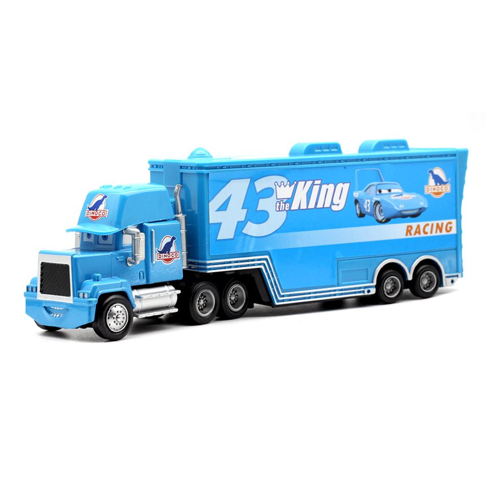 New Children Car  Pixar Car Lightning Mcqueen Mack Truck The King Mater 1:55 Diecast Metal Alloy Model Car Birthday Gift
