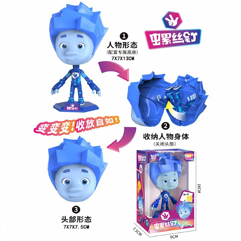 

The Fixies Cartoon Doll Noliks Fire God Brother Adorable Action Figure Transforming Playthings Tabletop Ornament Model Children Birth Date Gifts