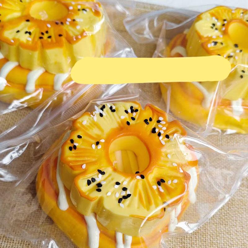 Simulated Food Bread Series Toast Pinching Toy Ball Handmade Stress Relief Silicone Food Grade Pinch Non Toxic Odorless Toys