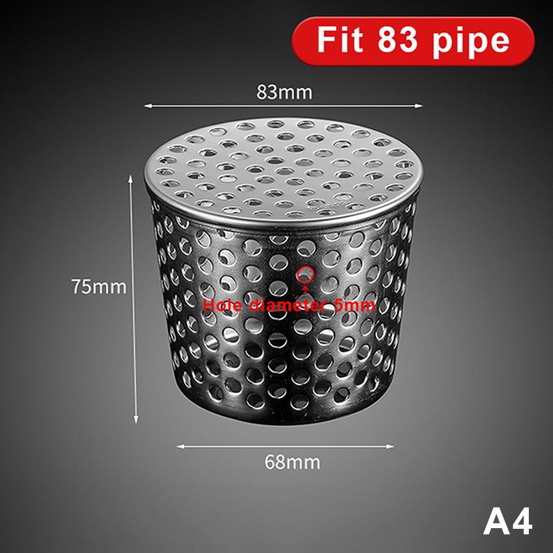 304 Stainless Steel Drain Cover Anti Clogging Hair Trap Removable Filter Screen for Bathroom Floor Universal Fit
