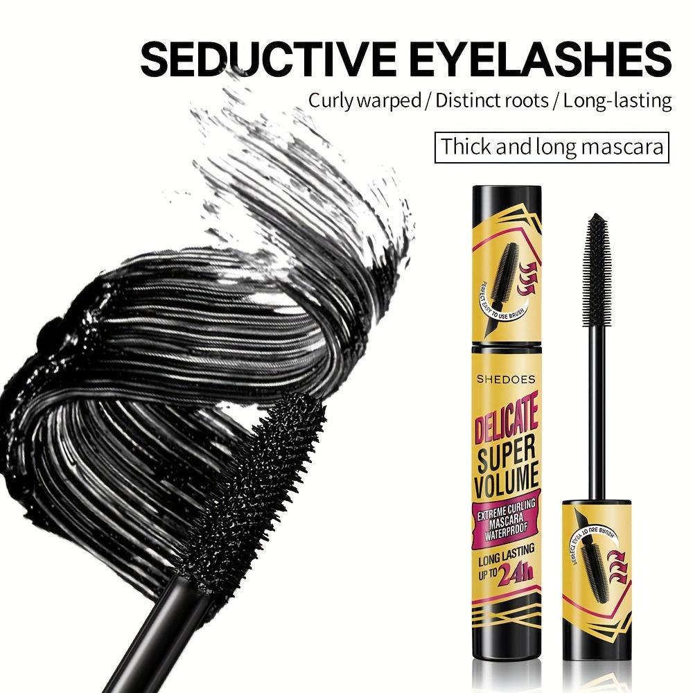 Lengthens Eyelashes Black Mascara Extra Volume Ultra-Fine Waterproof Curling Natural Lashes Mascara Female Eyes Cosmetic Makeup
