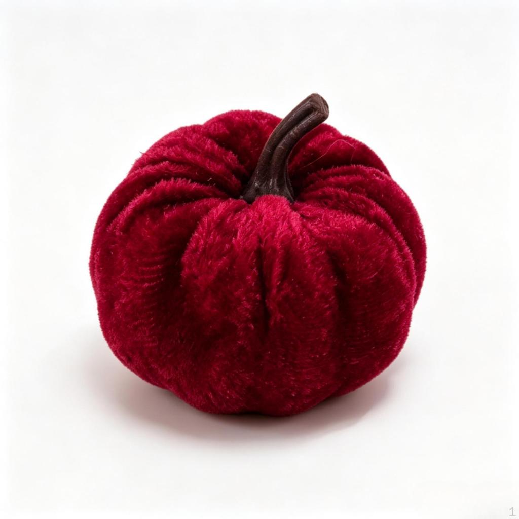 Autumn Velvet Pumpkin Soft-Textured Faux Decorative Pumpkins Soft