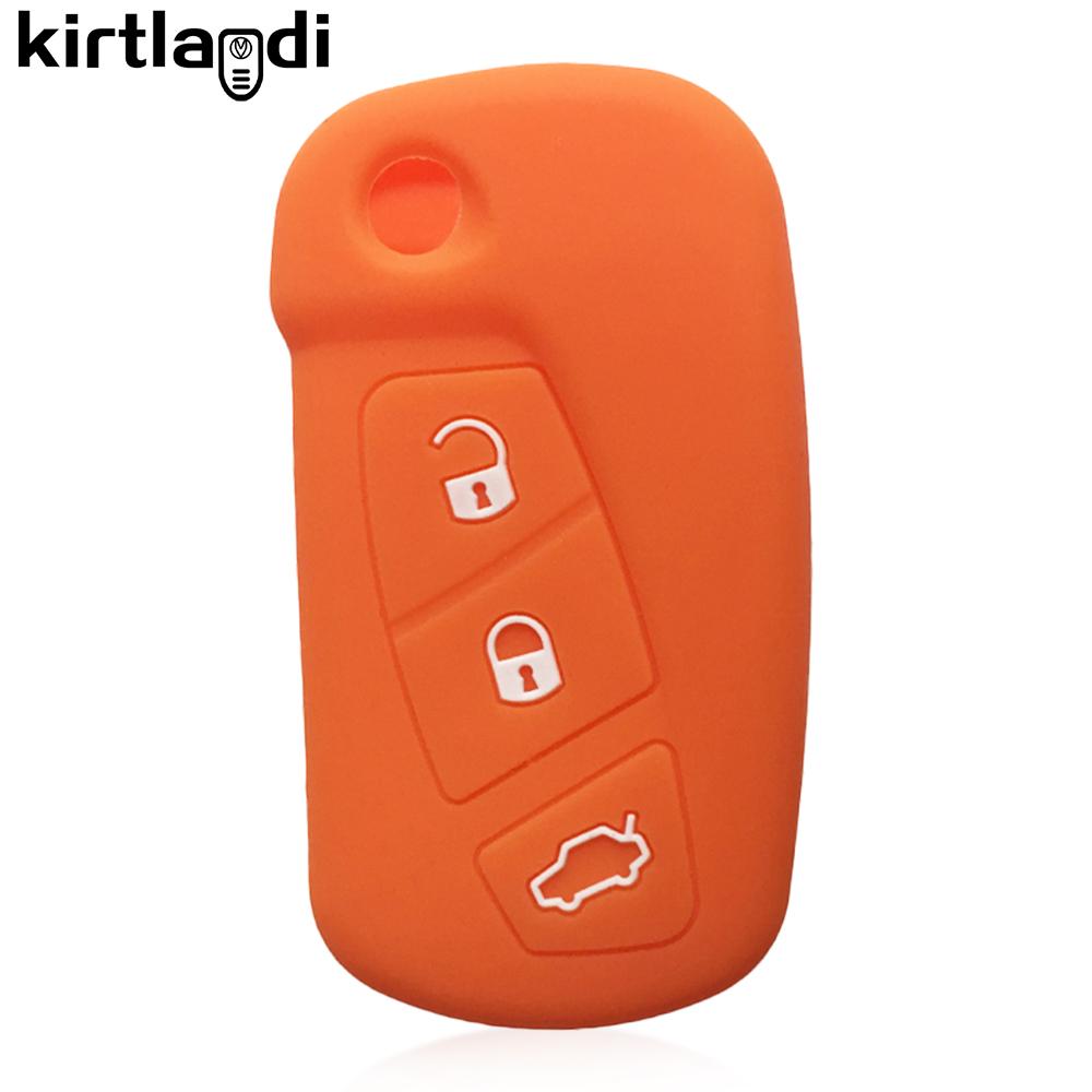 Silicone Car Key Case for Ford KA MK2 Urban Street Ka Vehicles Case Key Holder Keychian Remote Shell Jacket 3 Button 2008-2016