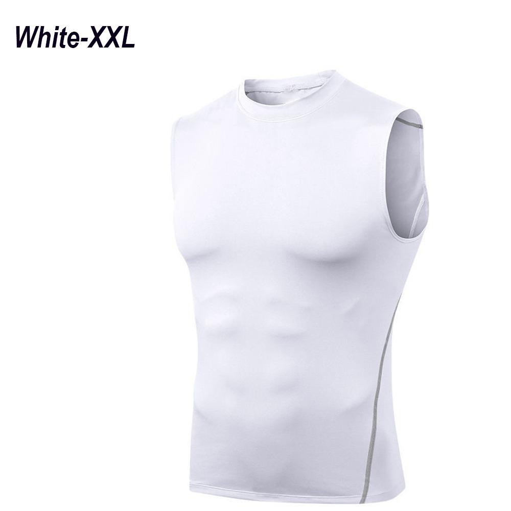 

Body Shaper Men s Shapewear Belly Control Underwear Durable Compression Vest White-XXL