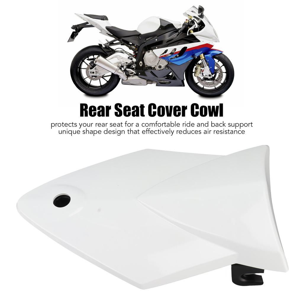 Motorbike Rear Seat Cowl Fairing Tail Passenger Seat Back Box Cover for S1000RR 2009‑2014 White