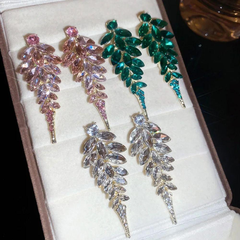 Silver Needle Stud Earrings Round Rice Bead Dangle Earrings Court Style Tassel Earrings  Wedding