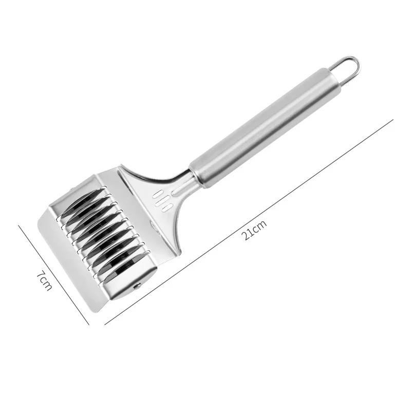 

1 шт. Ручной нож для спагетти из нержавеющей стали, машина для приготовления пасты, тесто, лапша, измельчитель булочек с имбирем и чесноком, кухонные гаджеты для приготовления пищи