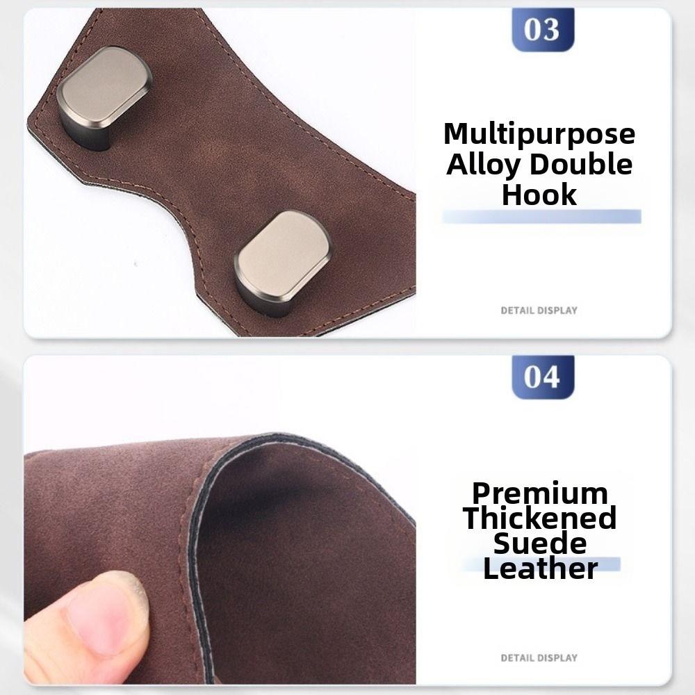 Double Hook Car Headrest Hook Wear-Resistant Automotive Seat Back Organizers  Rear Row Storage