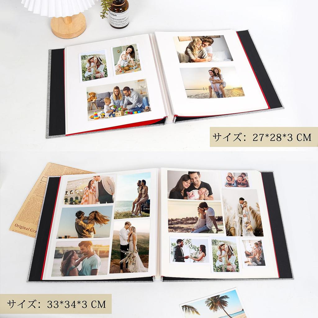 RECUTMS Photo 20 Large Capacity Holds 240 DIY Photo Free Perfect for and Home Use Self-Adhesive Album, Sheets/40 Pages, (Large Size), Photos, Album,