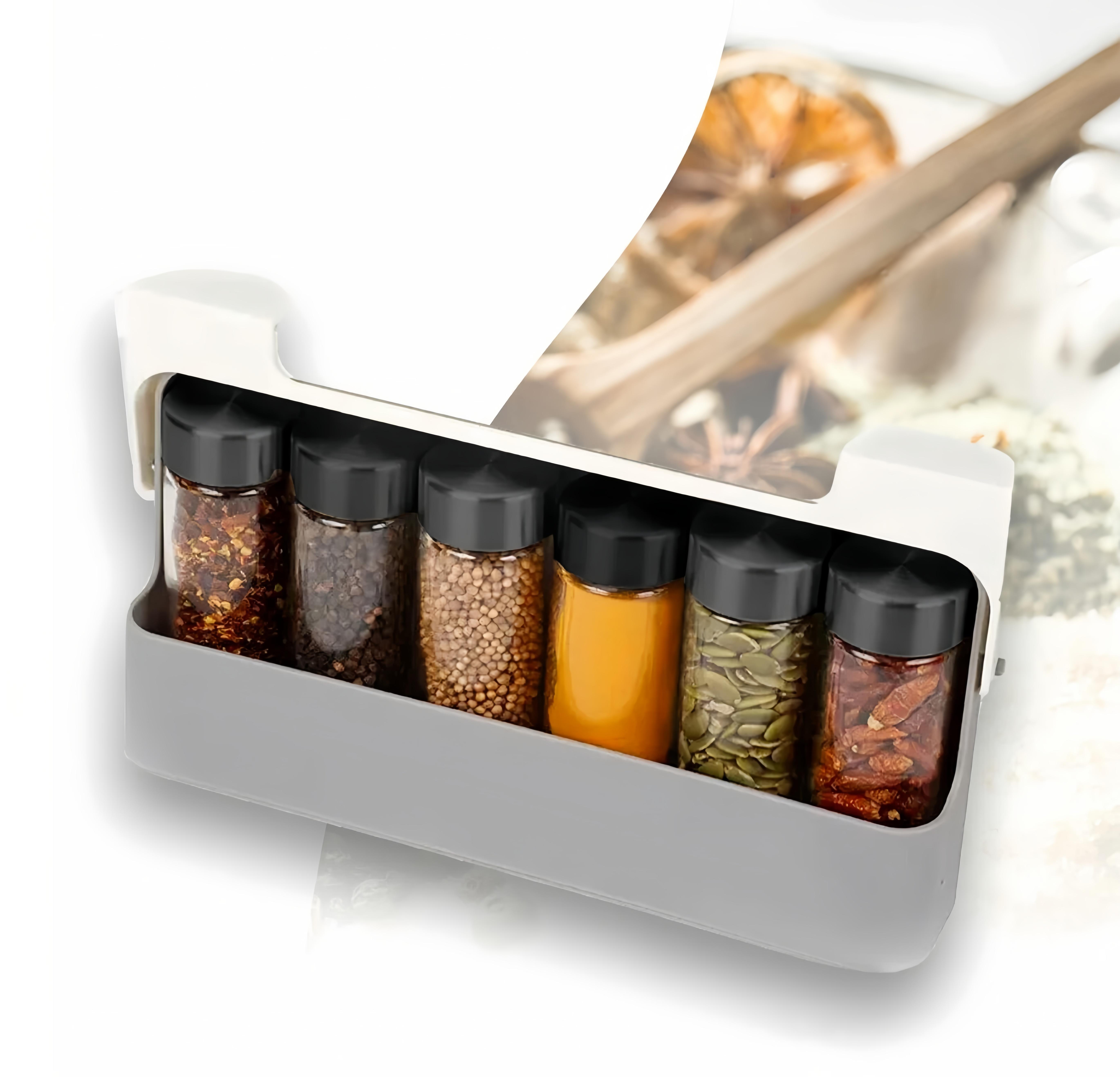 

Настенная коробка для приправ без сверления, регулируемая коробка для приправ, многофункциональная банка для приправ, комбинированный набор