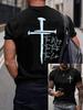 2026 Mens Faith Print T Shirt Summer Holiday Short Sleeve TShirts Casual Tops Tees New