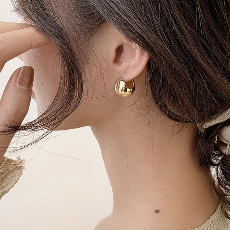 

INS Fashion 925 Sterling Silver Smasll Bead Earrings for Women Elegant Wedding Party Bride Jewelry Gift Prevent Allergy золотий