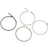 4 Pcs Set Retro Sliver Color Stainless Steel Chain Bracelet for Men Women Couple Simple Personality Jewelry Accessories Gifts
