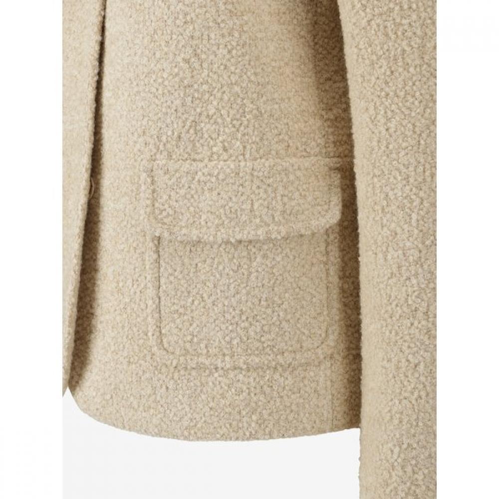 Cc Collect Round Neck Buckle Detail Jacket C261msf104