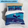 Set Biancheria da Letto Stampato Design Tottenham Hotspur F.C. 3 Pezzi Chiusura Copripiumino Include 1 Copripiumino & 2 Federe Set Biancheria da Letto Decorazioni per la Casa Regali