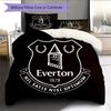 Everton FC Pattern Bedding Home Decoration Birthday Gift (1 * duvet cover + 2 * pillowcase, without core)