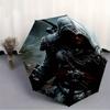 1pc Assassin's Creed Self-Folding Umbrella, 8-Bone Compact Travel Umbrella, Durable Plastic And Iron Frame100