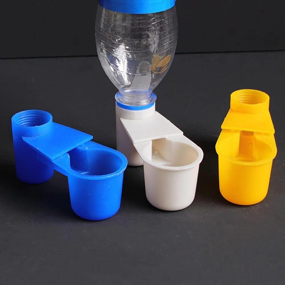 Large Capacity Pet Bird Waterer Bottle Interface Plastic Automatic Drinker Thickened Splashproof Parrot Cage Waterer