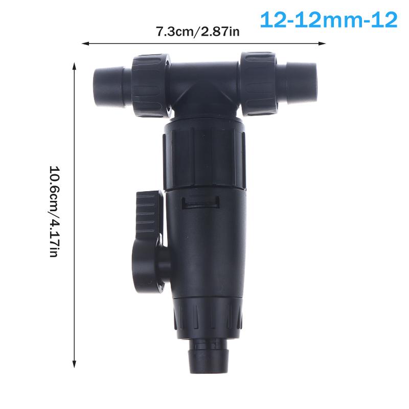 

Aquarium Accessories 12/16mm Double Tap Quick Release Connector Fish Tank Hose Pipe 3-Way Valve Aquarium Filter Connector