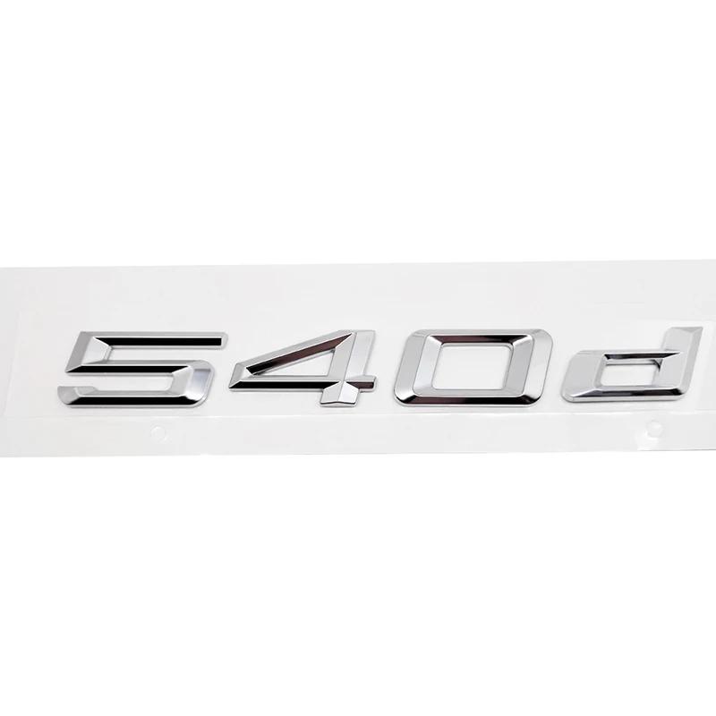 ABS Car Rear Trunk Letters Logo Badge Emblem Sticker For BMW 5 Series 520d 525d 528d 530d 535d 540d 550d E39 E60 E61 F10 F11 G30