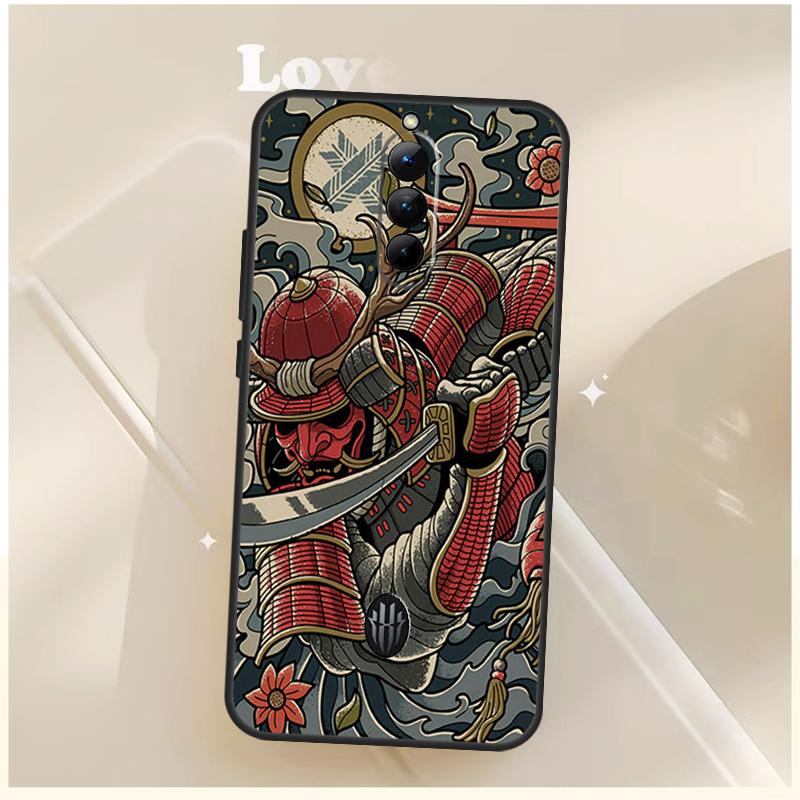Anime Japanese Samurai Case For ZTE Nubia Red Magic 6 7 6S 7S 8S 9S 10S Pro For RedMagic 10 8 9 11 Pro Plus Cover