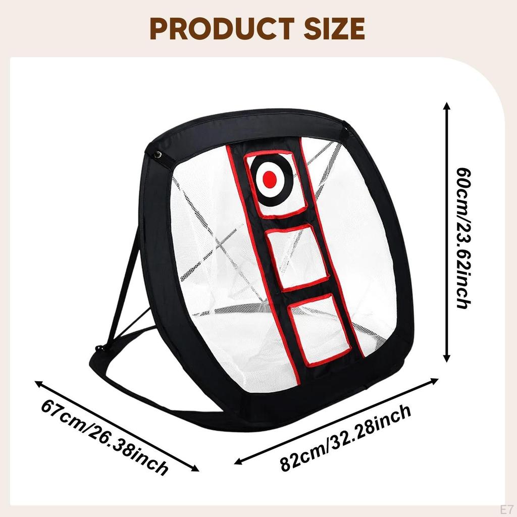 Golf Chipping Net Accessory for Golfers Hitting Foldable Swing Practice Indoor Outdoor Golfing