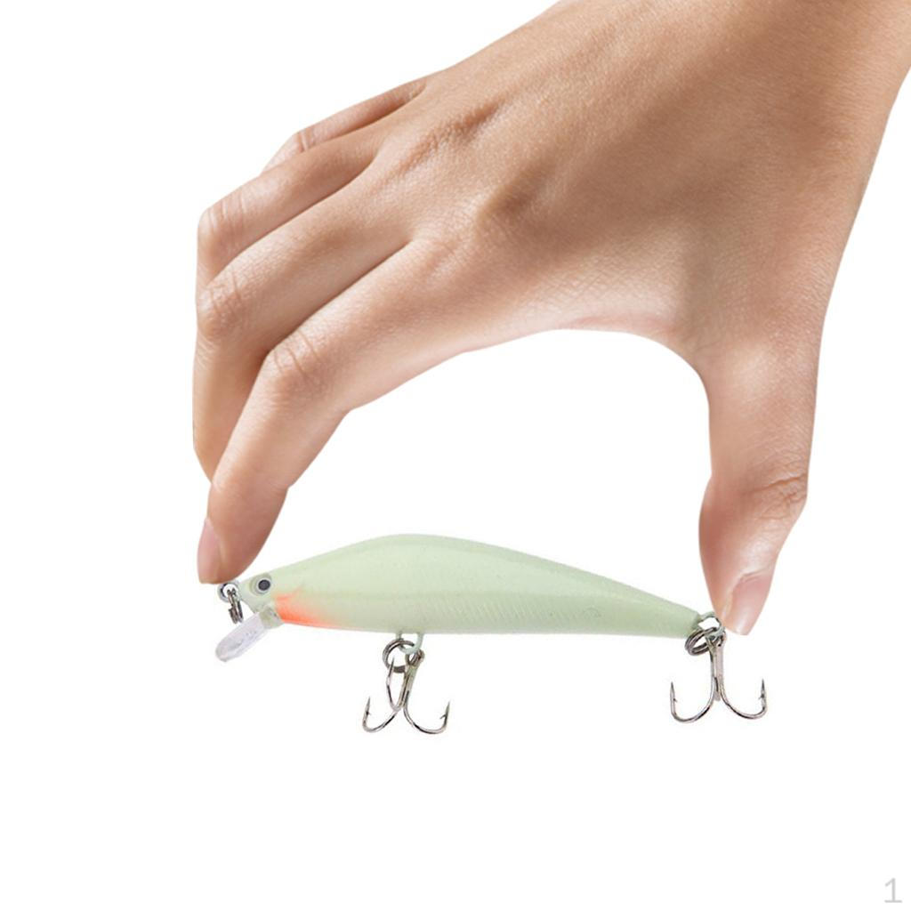 

Светящиеся рыболовные аксессуары 3D Minnow, крючки для баса, 8,2 см, 8 г