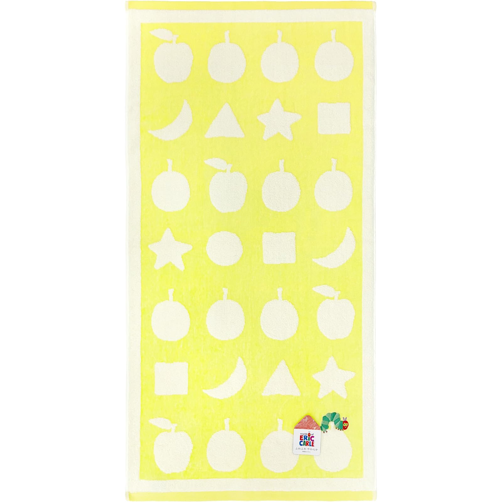 Hayashi Compact Bath 50 x 100 The Very Hungry Caterpillar CP433203 Towel, Approx. cm, Shape, Yellow,
