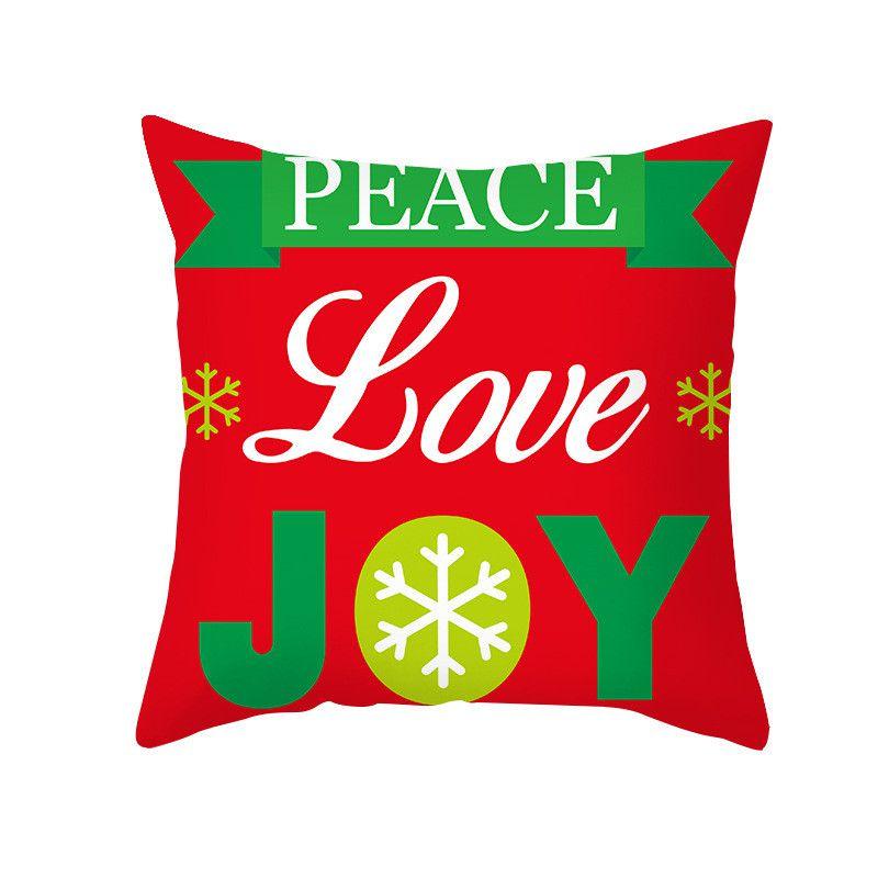 Festive Santa Claus Christmas Cushion Cover With Super Soft Peach Skin Velvet For Home Decor