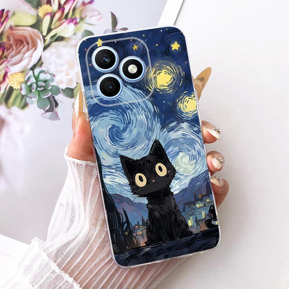 For Honor X8d 4G Case Cool Fashion Painted Cover 6.77'' Soft Silicone Phone Case For Honor X8d X 8d HonorX8d 4G Back Cover Coque