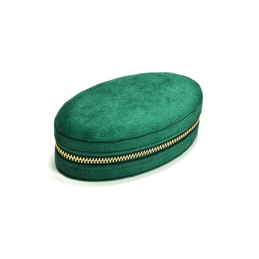 Jewelry Storage Box Velvet Travel Organizer For Earrings And Accessories