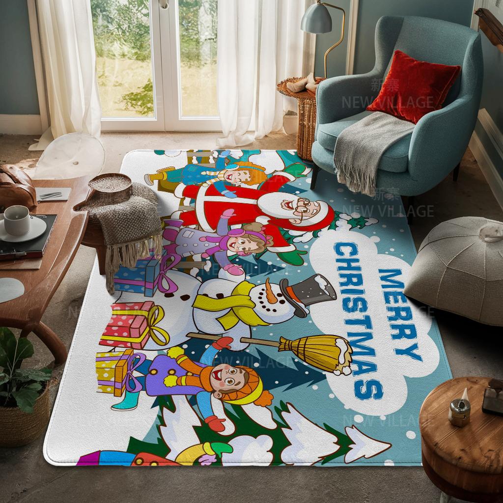 Koberec ke vchodu do domu Rohožka ke dveřím do domu Obývací pokoj Vana Koupelna Protiskluzové koberce s absorpcí vody vana Veselé Vánoce zima