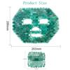 Natural Jade Mask Massager Rose Quartz Cold Therapy Facial SPA Crystal Massage Wrinkle Removal Relax Beauty Skin Care Tool