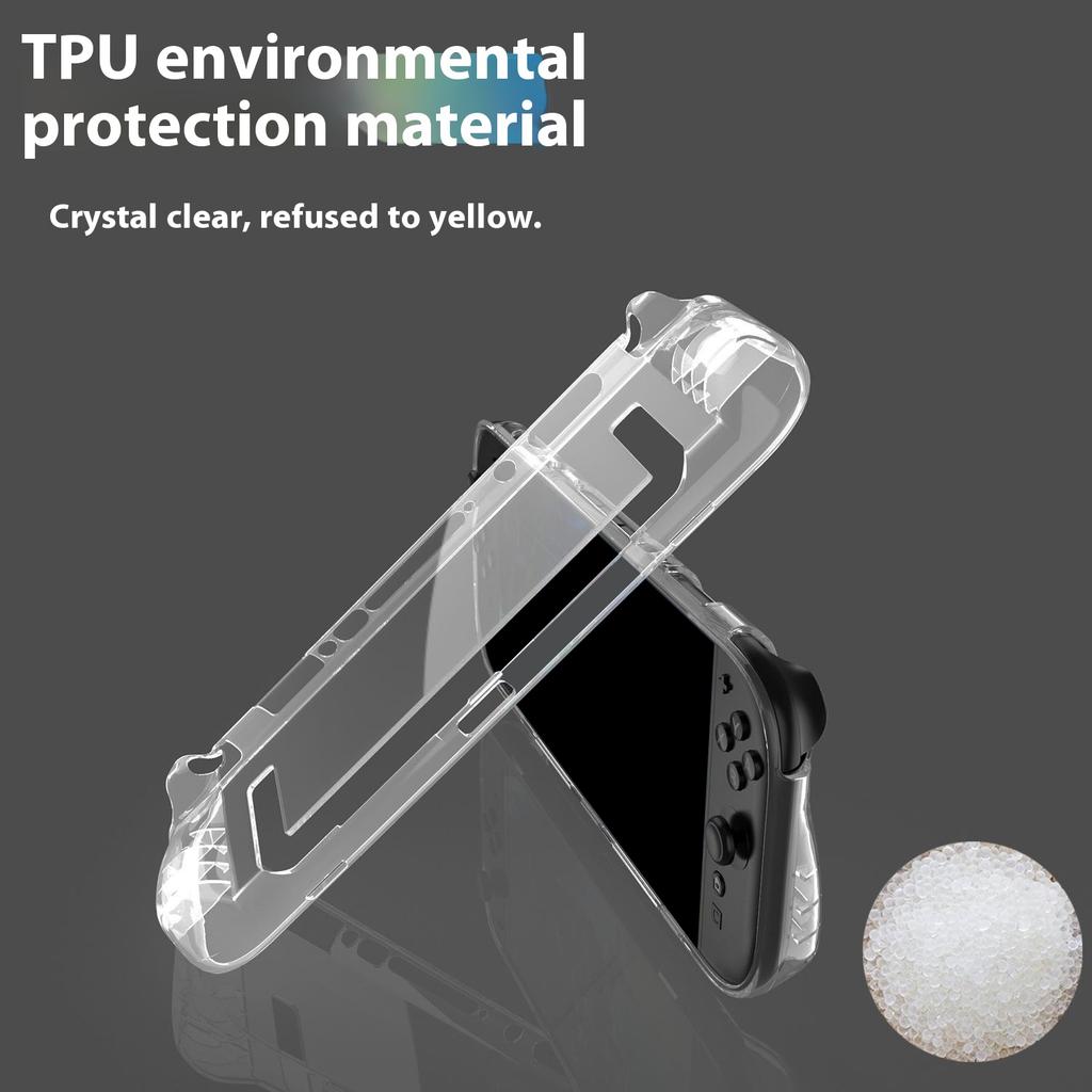 SW2D04 For Nintendo Switch 2 Handheld Game Console Protective Case Transparent Anti Drop TPU Cover
