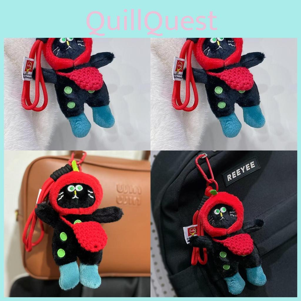 Cat Delightful Plush Doll Keychain Fluffy Texture Ideal For Kids And Cat Alike Lovers