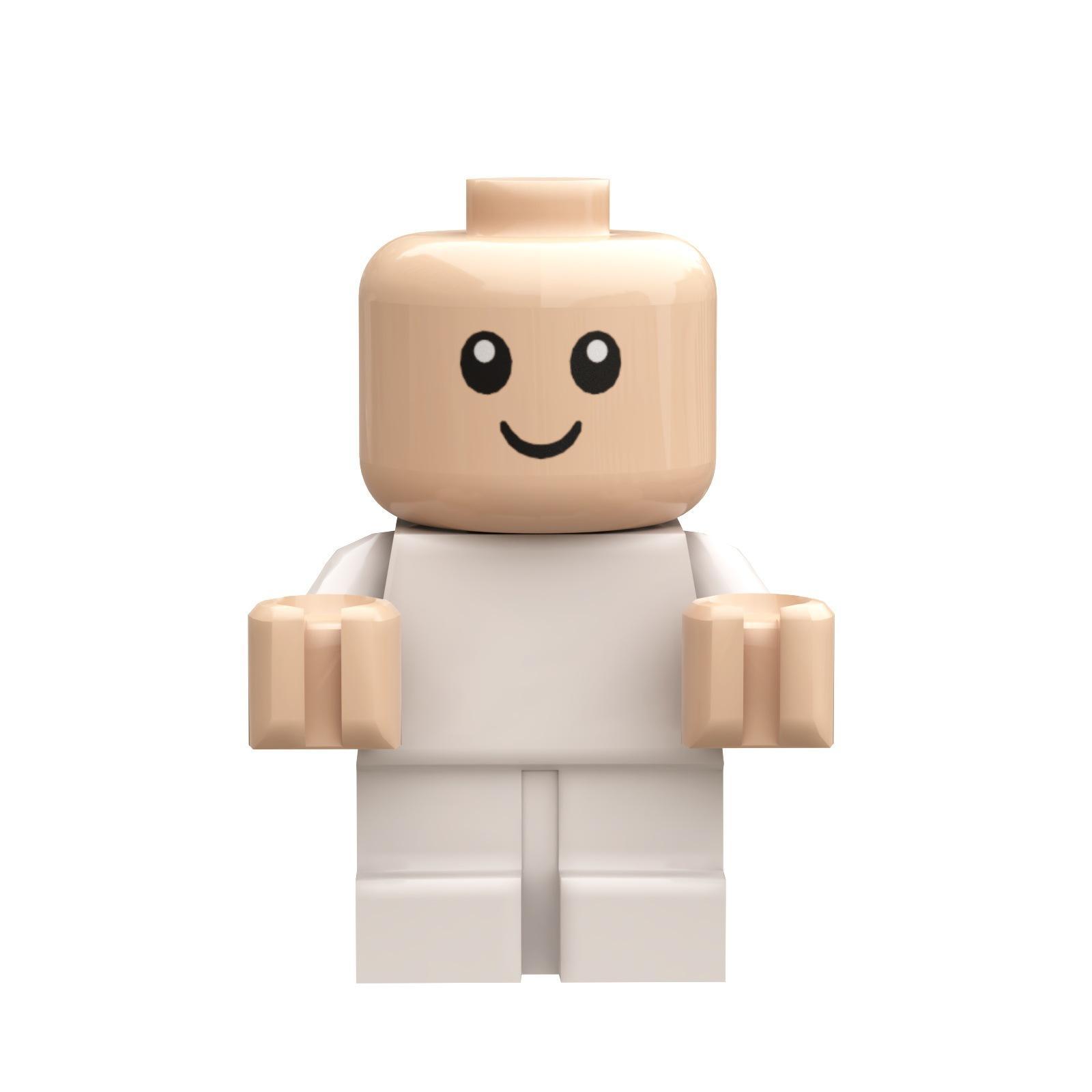 

MOC мини-фигурка детской коляски бутылочка мелкие детали детские строительные игрушки сцена мебель