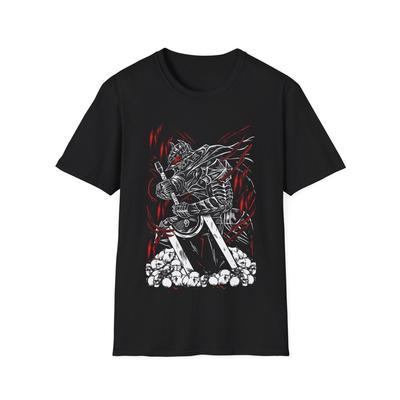 T-shirt Berserk Manga Strip Guts Armatura Berserker Anime Maglietta Nera TUTTE LE TAGLIE