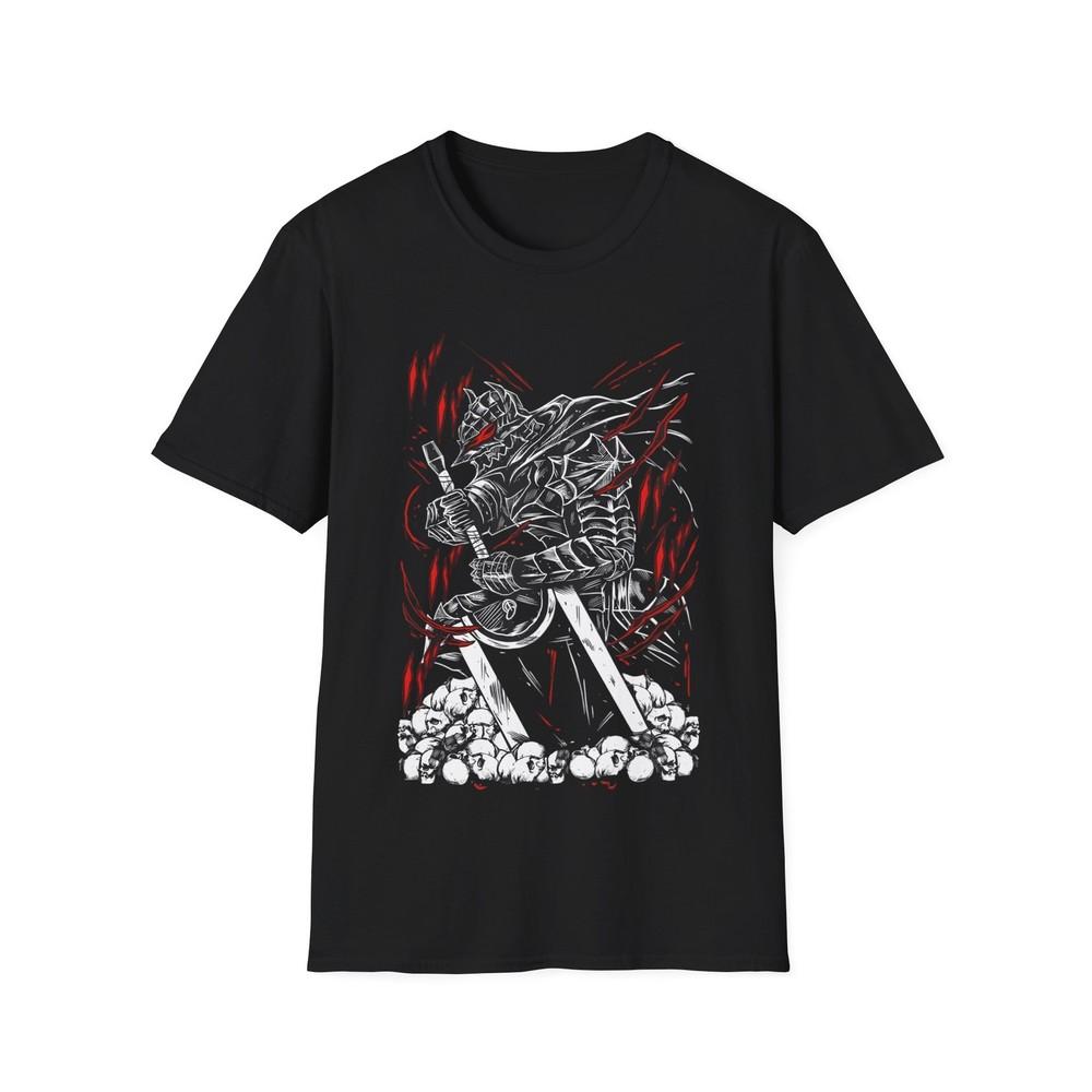 

Berserk T-shirt Manga Strip Guts Berserker Armour Anime Black shirt ALL SIZES XL