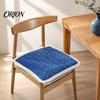 Cozy Velvet Seat Pads for Winter Plush Chair Pad with Ties, Non Slip Cushion Lace Trim, 16 x Inch Washable Dining Office Comfortable Dressing