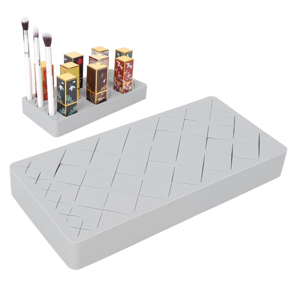 Silicone Lipstick Holder 24 Units Makeup Display Case for Makeup Brush Lipstck Jewlry Nali Oil