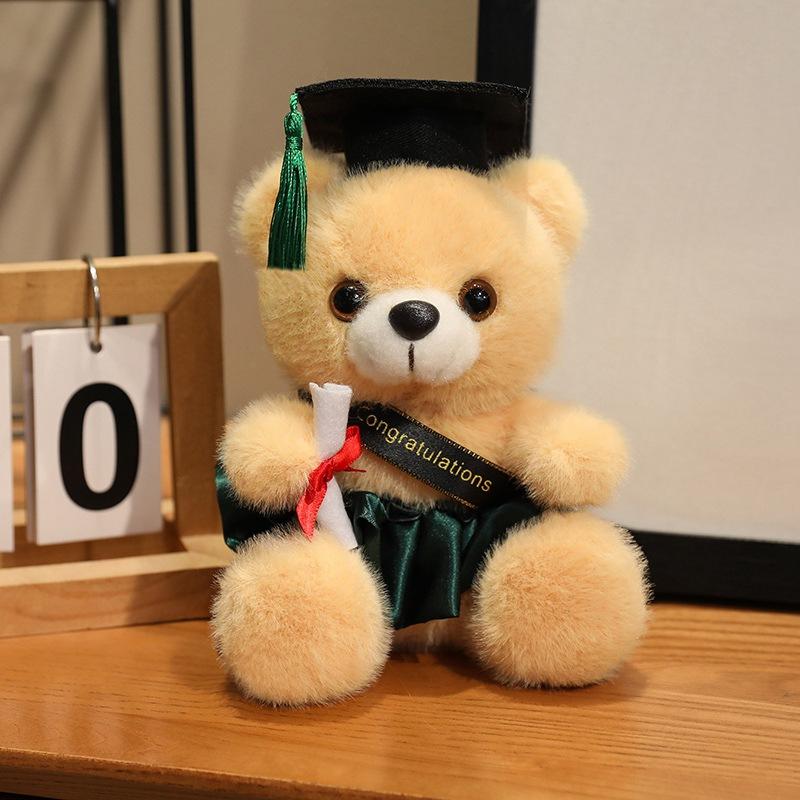 Dress Dr. Bear Doll Plush Toy Dr. Hat Bear Hug Bear Doll Ragdoll Graduation Gift