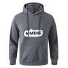Autumn Teens Long Sleeve Black Gray Hooded Sweatshirt Hoodie Sportswear