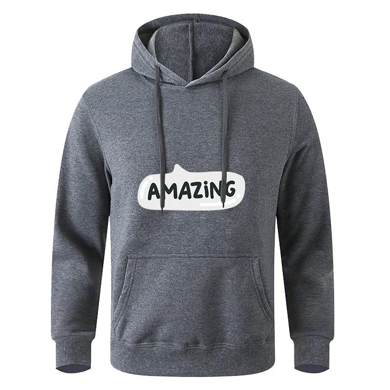 Autumn Teens Long Sleeve Black Gray Hooded Sweatshirt Hoodie Sportswear